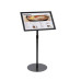 Adjustable Black Floor Standing Snap Frame – A4 & A3 Poster Display Stand