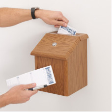 Wooden Ballot & Suggestion Box – Laminated Finish (194 × 290 × 248mm) Wooden Ballot & Suggestion Box – Laminated Finish (194 × 290 × 248mm)