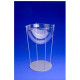 Clear Acrylic Hemispherical Bowl with Metal Stand – 300mm Diameter | Sleek Tabletop Display for Events & Engagement