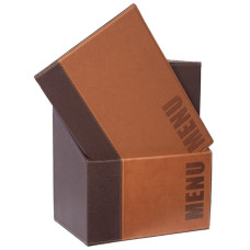 Securit Black Leather-Look Menu Storage Box with 20 A4 Covers Securit Black Leather-Look Menu Storage Box with 20 A4 Covers