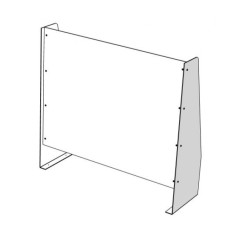Large Sneeze Screen With Side Panels Large Sneeze Screen With Side Panels