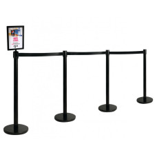 Retractable Queue Barrier