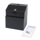 Black Powder-Coated Steel Suggestion Box — Durable, Lockable & Weather-Resistant Black Powder-Coated Steel Suggestion Box — Durable, Lockable & Weather-Resistant