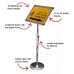 Height Adjustable Metal Sign Holder – A4 & A3 Sizes