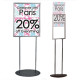 Floor Standing Poster Holder – A1 or A2 Silver Display Stand Floor Standing Poster Holder – A1 or A2 Silver Display Stand