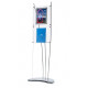 Modern Floor Standing Poster Display – Sleek, Magnetic & Floating Design