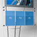 A3 Landscape Poster Display Stand – Floating Frame with Optional Brochure Holders