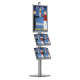 A2 Poster Display Stand with Dual A3 Literature Shelves – Single-Sided, Freestanding A2 Poster Display Stand with Dual A3 Literature Shelves – Single-Sided, Freestanding