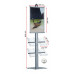 A2 Poster Display Stand with Brochure Holders – Sleek, Stable & Easy to Update