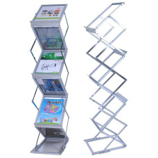 A4 Zig Zag Brochure Stand – Portable Foldable, Secure & Event-Ready A4 Zig Zag Brochure Stand – Portable Foldable, Secure & Event-Ready