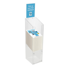 Acrylic Magazine Stand – One Tier Clear, Compact & High-Capacity Acrylic Magazine Stand – One Tier Clear, Compact & High-Capacity