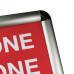 A4 or A3 Floor Standing Frame – Silver Anodised Aluminium
