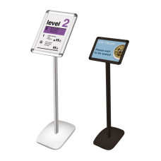 A4 or A3 Floor Standing Frame – Silver Anodised Aluminium