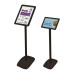 A4 or A3 Floor Standing Frame – Silver Anodised Aluminium