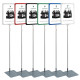 Indoor Showcard Stand – Floorstanding, Colourful & Adjustable