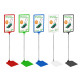 Showcard Stand with Coloured Base – A5, A4 & A3 Sizes Showcard Stand with Coloured Base – A5, A4 & A3 Sizes