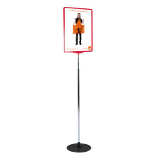 Adjustable Show Card & Poster Stand – Heavy-Duty Round Base, Multi-Size Frames Adjustable Show Card & Poster Stand – Heavy-Duty Round Base, Multi-Size Frames