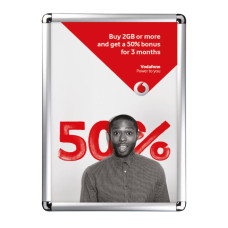 Silver Snap Frame with Rounded Corners – Indoor & Outdoor Use | Sleek, Safe & Versatile Display Silver Snap Frame with Rounded Corners – Indoor & Outdoor Use | Sleek, Safe & Versatile Display