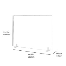 Acrylic Desktop Sneeze Guard