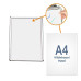A4 Snap Frame Poster Display Stand – Silver or Black