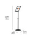 Black Height Adjustable A4 Poster Display Stand Black Height Adjustable A4 Poster Display Stand