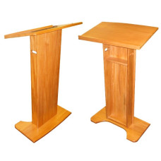 Mahogany Column Lectern – Classic Elegance with Sustainable Integrity 