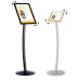 Curved Floor Standing Poster Board – A4 & A3 Snap Frame Display Stand