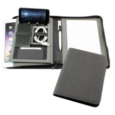  JTec A5 Zipped Folder with Tablet Pocket: Tech-Ready, Travel-Friendly & Totally Brandable