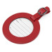 Circular Luggage Tag – Soft-Touch Vegan PU with Custom Branding
