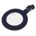 Circular Luggage Tag – Soft-Touch Vegan PU with Custom Branding