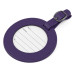 Circular Luggage Tag – Soft-Touch Vegan PU with Custom Branding