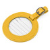 Circular Luggage Tag – Soft-Touch Vegan PU with Custom Branding