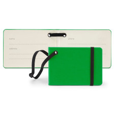 Notebook Style Luggage Tag – Sleek Design with Elastic Closure