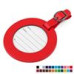 Circular Luggage Tag – Soft-Touch Vegan PU with Custom Branding