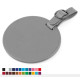 Circular Luggage Tag – Soft-Touch Vegan PU with Custom Branding