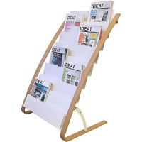 Scandi Style Wooden Magazine Rack – Sleek, Stable & Reception-Ready
