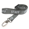 grey staff lanyard with lobster clip