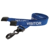 lanyard badge holder visitor plastic clip bliue