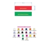 woven edge conference ribbons colour chart