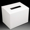 cardboard desk top ballot box