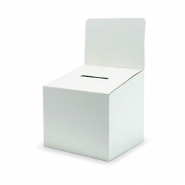 cardboard suggestion box with header card medium size