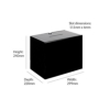 black lockable acrylic ballot box 2