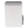 white acrylic suggestion box with integrated a4 holder3