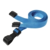 plain lanyard with plastic j clips and safety breakaway 12