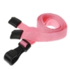 plain lanyard with plastic j clips and safety breakaway 17