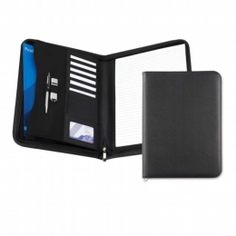 black a5 economy zipped folder