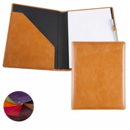 coloured leather a4 conference folder