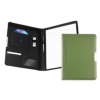 leather a4 pad holder avocado green