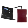 leather a4 pad holder burgundy