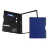 leather a4 pad holder mid blue